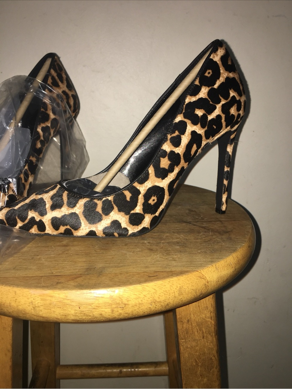 DKNY Leopard Print Pointed Toe Stiletto Pumps - Women's